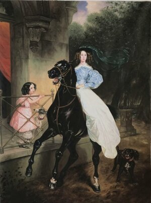 La cavallerizza- Ritratto di Giovannina e Amazilia Pacini