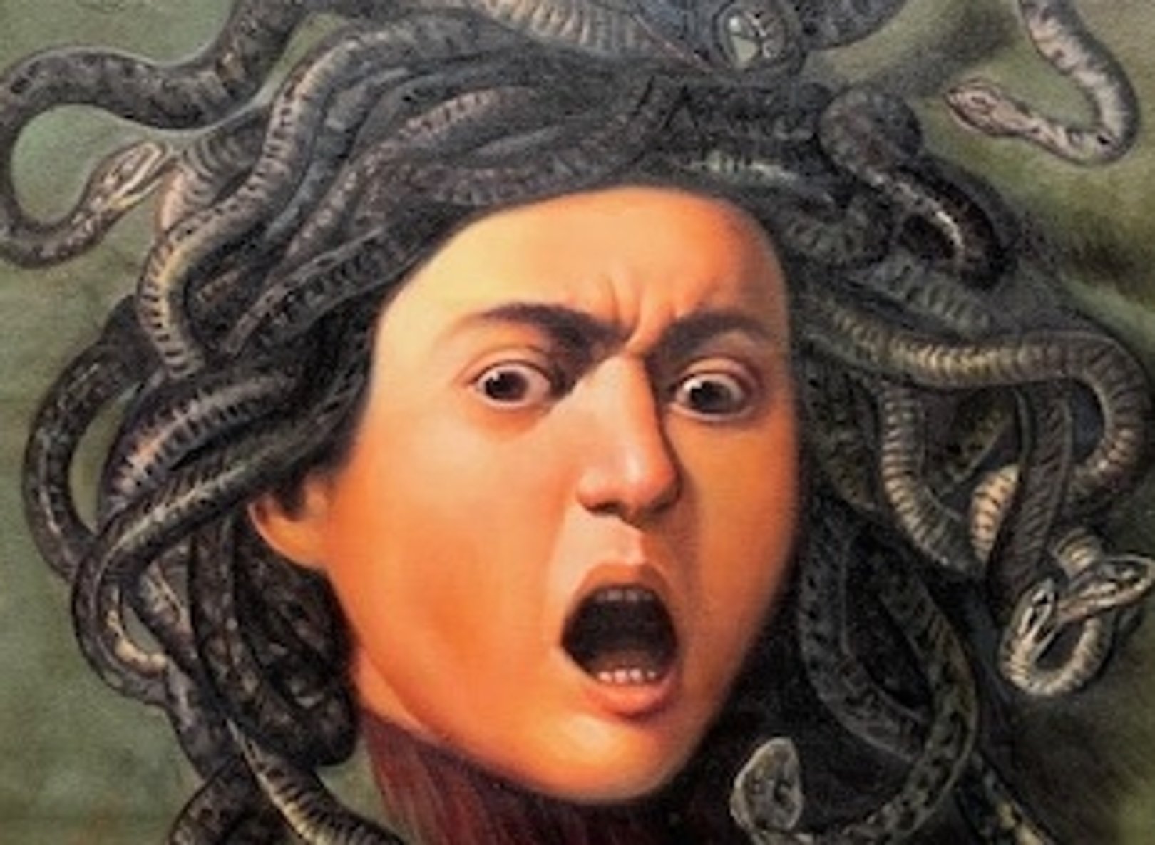 Quadro La Medusa Massima Qualita Di Caravaggio Falso D Autore X Cm Religiosi E Mitologici