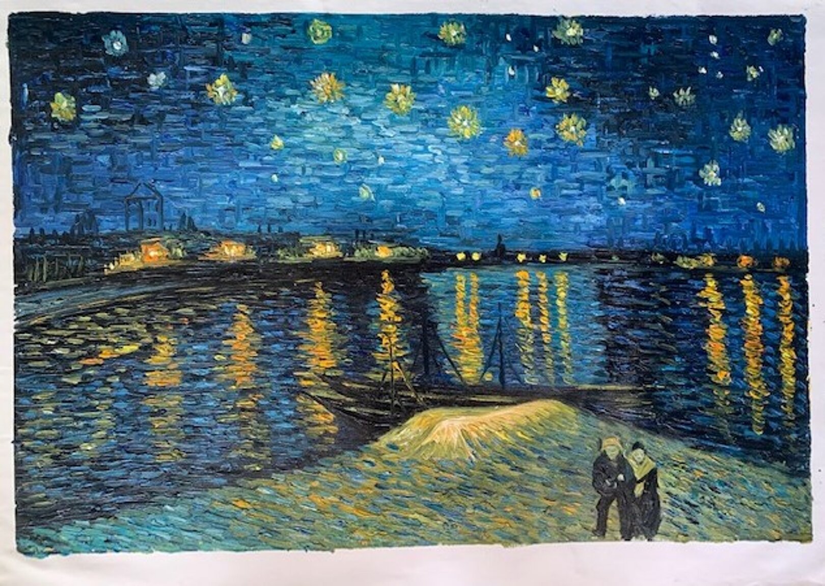 Quadro Notte stellata sul rodano di Van Gogh, falso d'autore